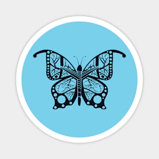 Double Sided Butterfly (Black) Magnet